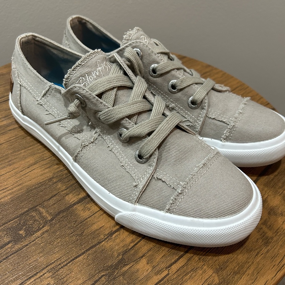 Blowfish Taupe Canvas Sneakers